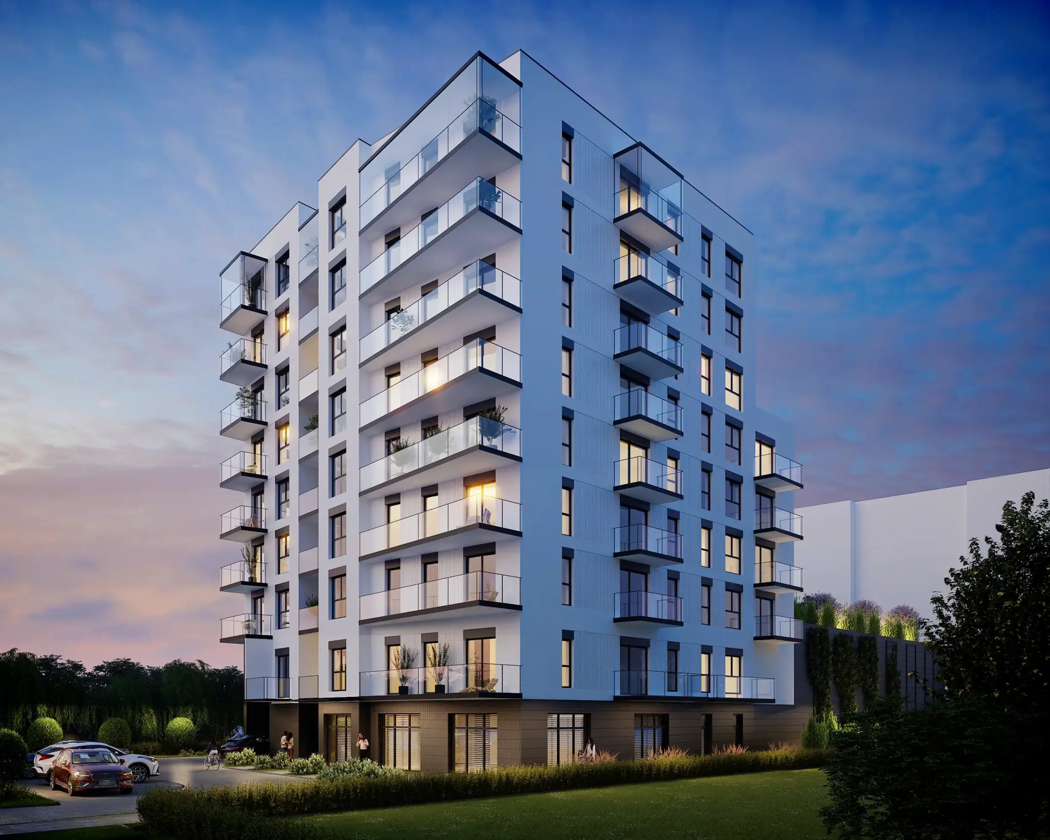 Reda Sky Residence — nowoczesny budynek mieszkalny przy ul. Obwodowej 24 w Redzie